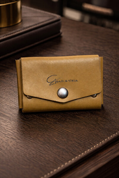 Germenicia Handcrafted Genuine Leather Card Holder Wallet – Minimal Design, S...