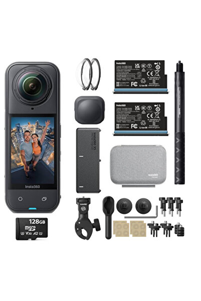 Insta360 X5 360° Aksiyon Kamera Motorcycle Essentials Bundle 128GB