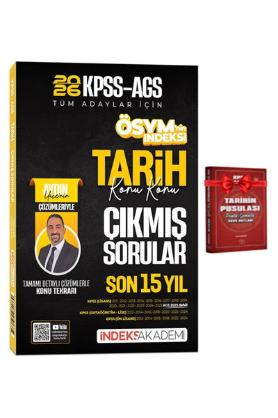 İndeks Akademi 2026 KPSS-AGS Tüm Adaylar İçin Aydın Yüce Son 15 Yıl Konu Konu...