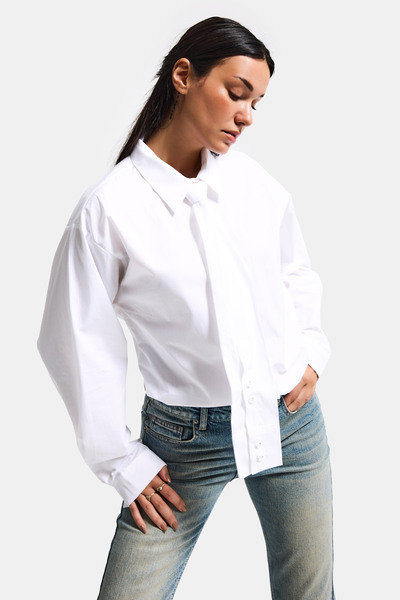 it's basic Жіноча біла oversize краватка з деталями, спеціальний дизайн, соро...