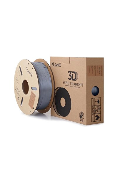 FİLAMİX PLA+ Gümüş 3D Filament 1.75mm 1kg - Teknoartshop