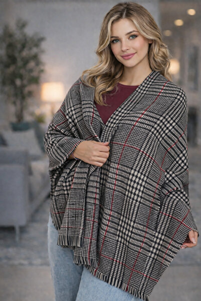 Jusmart 1 Unisex Patterned Shoulder Shawl ◆   Wool Acrylic Blend ◆   Suitable for 4 Seasons Use ◆   Stylish and Comfortable