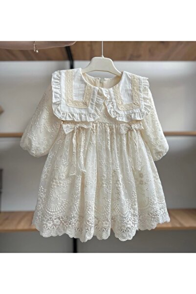 bebeğim butik Güpürlü kız bebek elbise