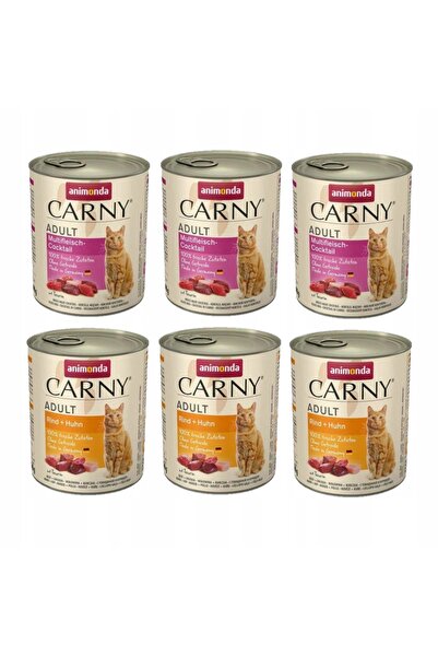 Other ANIMONDA Carny Adult mix smaków dla kota 6x800g