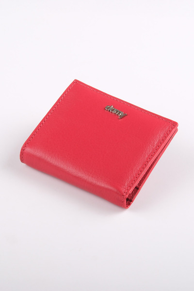 Ancora Leather Genuine Leather Women's Portfolio Rfid Protected-46500 Red