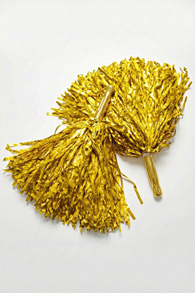 nacar çarşı Pompon de spectacol de culoare aurie - 2 bucăți (pereche) cu mâne...