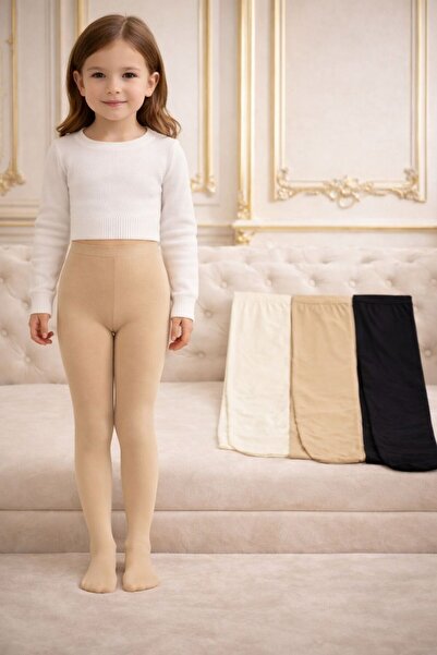 LaFont Girls' long socks with anklets, 3-pack, 3 different colors