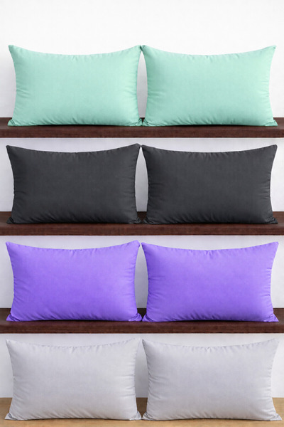 ÇIQRIK HOME 8 Pieces 50 X 70 cm Mixed Color Zippered Pillowcases