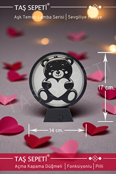Sarkaç Sepeti Sevgiliye Özel Hediye Kalpli Ayıcık Sevimli Teddy | Sevgiliye L...