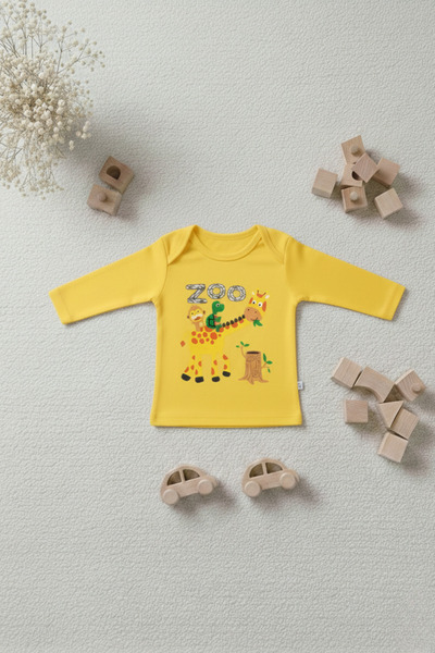 Shifre Baby Long Sleeve Printed Body T-Shirt 100% Cotton