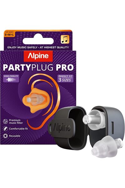 Alpine PartyPlug Pro Kulak Tıkacı, 21 dB Hi-Fi Koruma