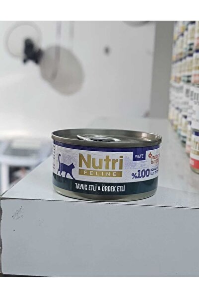 Nutri Feline TAVUK ETLİ&ÖRDEK ETLİ PREBİYOTİK İLAVELİ PATE 70gR KEDİ KONSERVESİ
