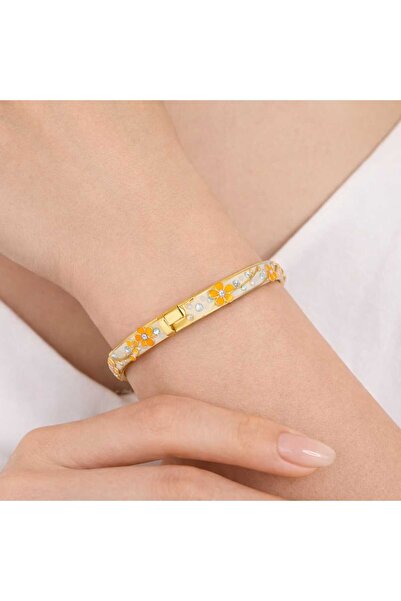Bittox سوار نسائي من الحجر الذهبي اللون بتصميم أنيق وملون - هدية فاخرة من الف...