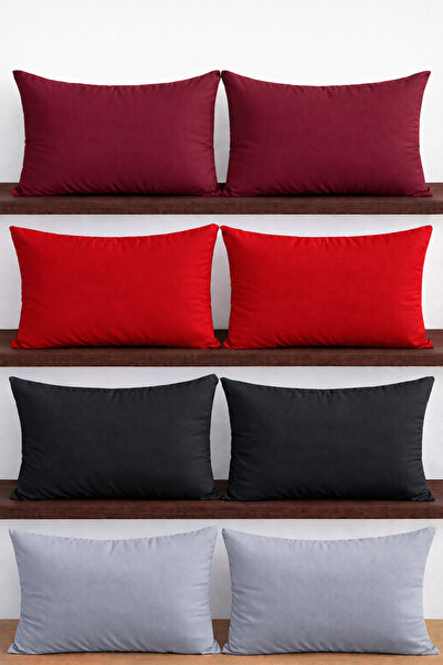 ÇIQRIK HOME 8 Pieces 50 X 70 cm Mixed Color Zippered Pillowcases
