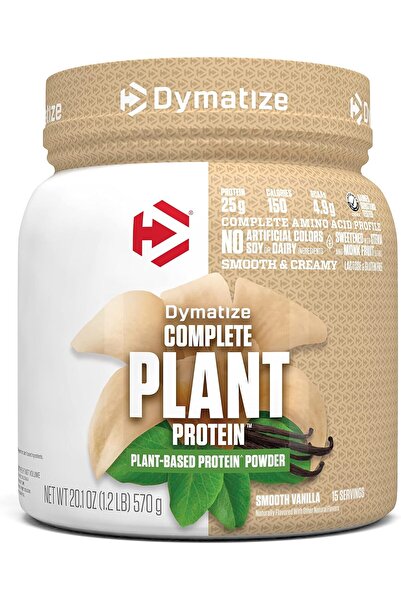 Dymatize بروتين نباتي، بنكهة الفانيليا، 25 غرام بروتين، 4.8 غرام أحماض أمينية...