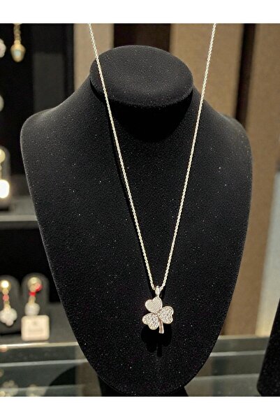 byhulyacolection YONCA Figürlü ZİRKON TAŞLI SILVER Renk Kolye–Zirkon Taşlı Şı...