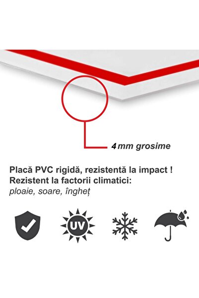 Generic (Unbranded) Set 2 indicatoare avertizare Acces Interzis Proprietate Privata, placa pvc grosime 4mm, 30x20cm