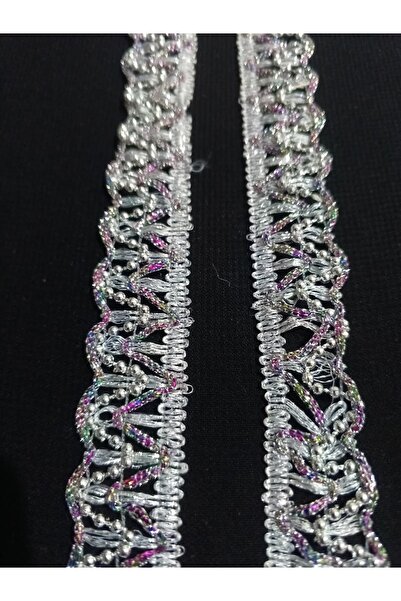 ULUPAMİR شريط زخرفي لامع باللون الأبيض الأرجواني