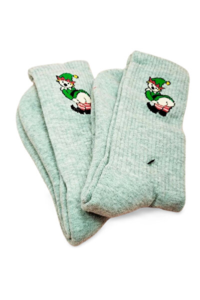 ALFA AKSESUAR 03 Весели чорапи с колаж и забавен принт в колежански стил на г...