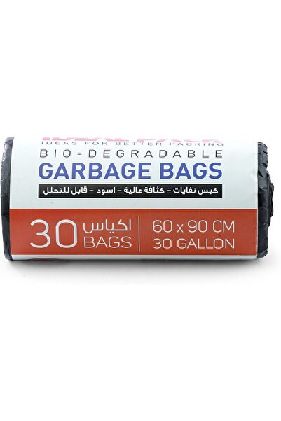 Ideal Pack Bio-Degradable Premium Quality Garbage Bags – 30 Bags (60x90 Gallon)