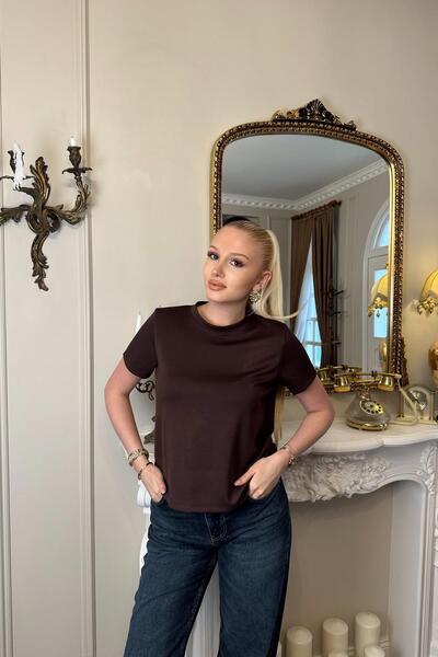 lizge giyim Cycling Collar Modal Tshirt