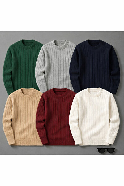 OTAKU Men's 6-Piece Winter Premium Knitwear Sweater Set – Economical Multi-Pa...
