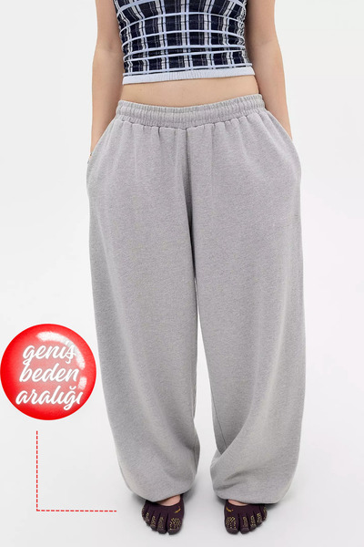 BSBSPOR Baggy Bol Tarz Kesim Paçası Lastikli Eşofman Altı