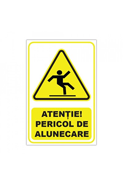 Generic (Unbranded) Semnal de avertizare cu pericol de alunecare, PVC 20x30 cm