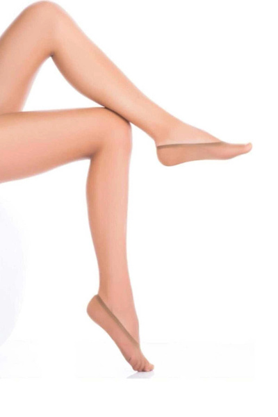 ALFA AKSESUAR 03 Дамски плоски чорапи от микрофибър, цвят на кожата 57