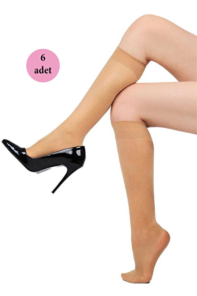 ALFA AKSESUAR 03 6 Pieces Fit Below Knee Socks 15 Denier 57 Skin