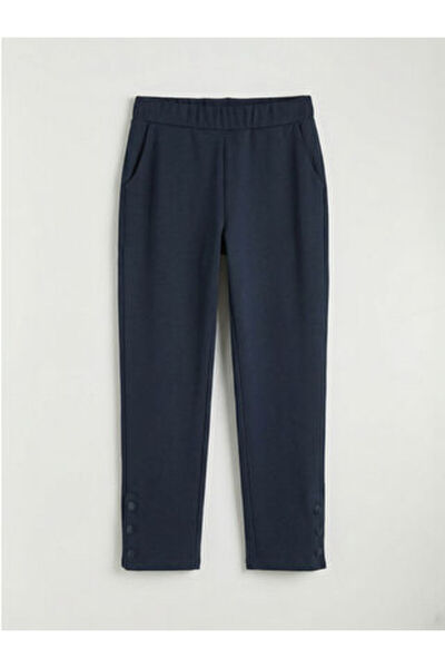 LC Waikiki M1 Sezon Navy Blue Soft Touch Women's Sweatpants with Elastic Waist