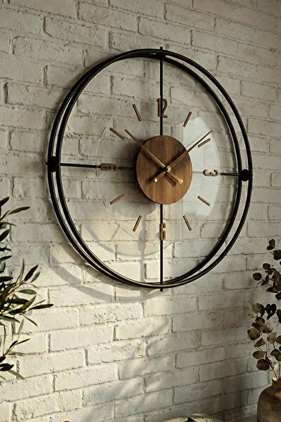 SEVİNÇ KONSEPT Siyah Ceviz Deluxe Şeffaf Nano (Büyük Boy 50 x 50 cm) Iskandin...