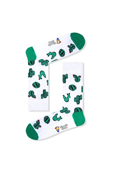 Limmon Store Cactus White Colored Socks
