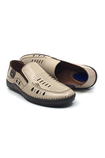 CATELLİ 576 100% Genuine Leather Orthopedic Men's Summer Comfortable Daily Sa...