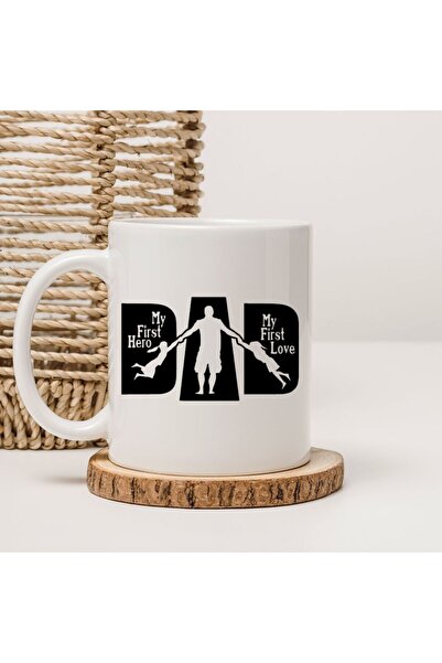kubdekor My First Hero Dad Special Printed Mug for Fathers