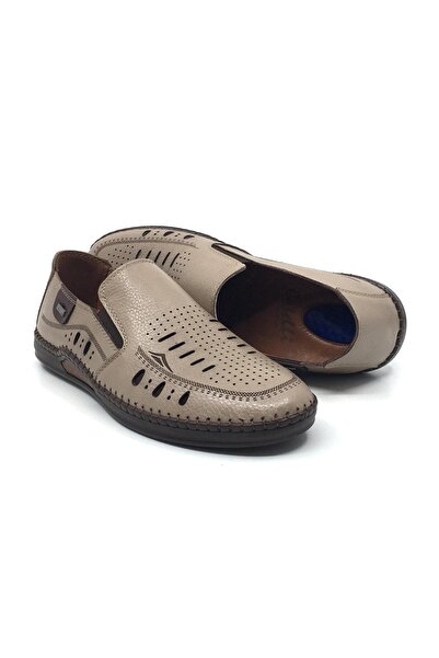 CATELLİ 576 100% Genuine Leather Orthopedic Men's Summer Comfortable Daily Sa...