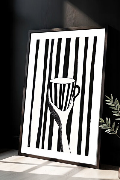 Cadran Soyut Temalı Çerceve Görünümlü Mdf Tablo