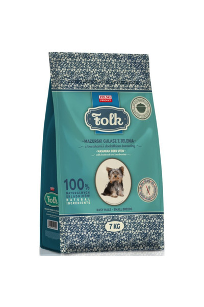 Other Karma sucha dla psa FOLK Mazurski gulasz z jelenia,buraki,żurawina 7kg