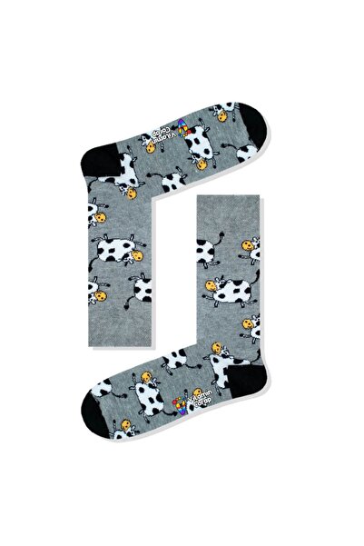 Limmon Store جوارب بقرة رمادية اللون