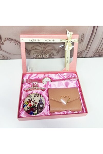 velve Σετ pentru femei JESOU COLLECTION, ceas dama, portofel, clama pentru pa...