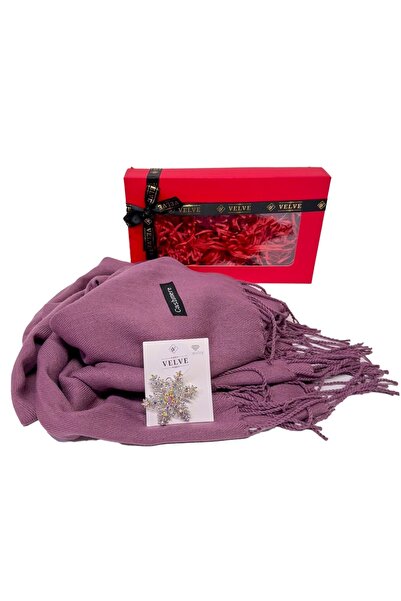 velve Pachet Secret, pentru femei, cu esarfa eleganta Belladona si brosa Fulg...