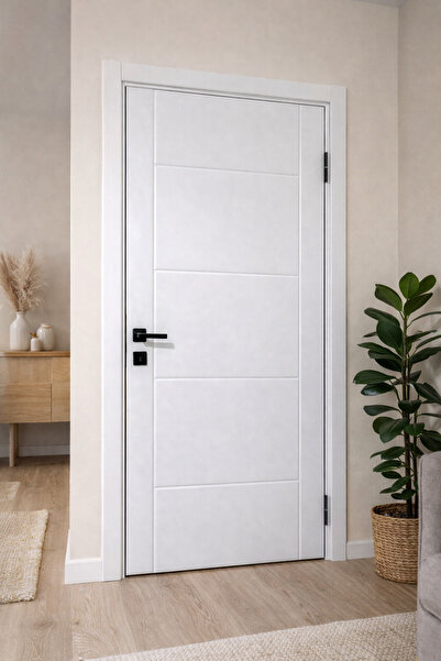 ADOKAPI Ado İç Oda Kapısı 90x200 cm | Modern Beyaz Oda Kapısı