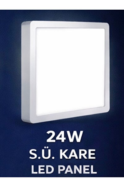 PRİMELUXRY SHOP 24W Sıva Üstü Kare LED Panel Armatür – Gün Işığı / Beyaz Işık...