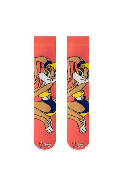 Limmon Store Lola Bunny Pink Colored Socks