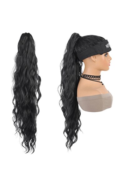 animis beauty Coada par Neagra, prindere cu cleste, 66 cm, fibra sintetica cu...