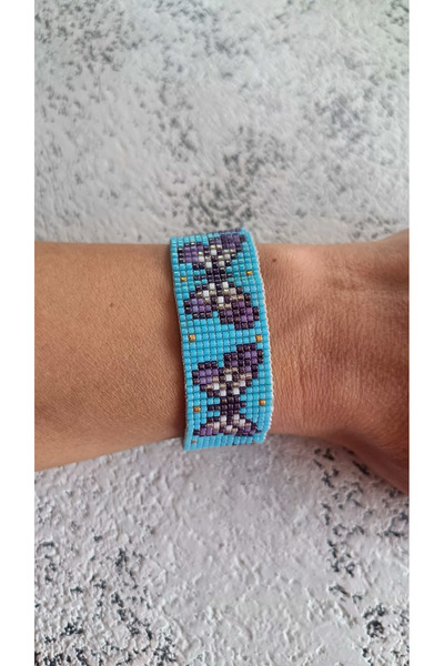 LİNWAY Butterfly Patterned Miyuki Bracelet