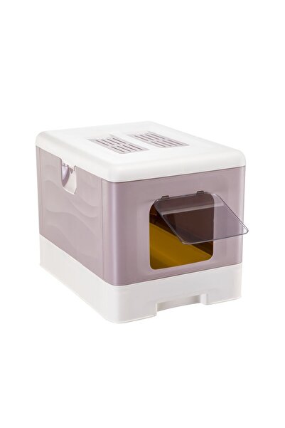 Other Kuweta dla kota składana FERPLAST SAHARA Grey Pink z łopatką