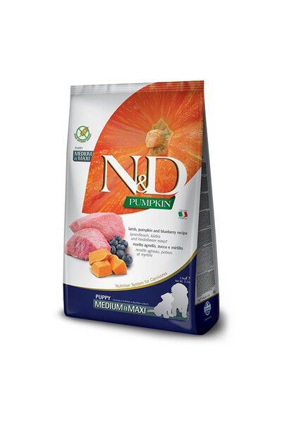 Other FARMINA N&D GF PUMPKIN LAMB&BLUEBERRY PUPPY MEDIUM/