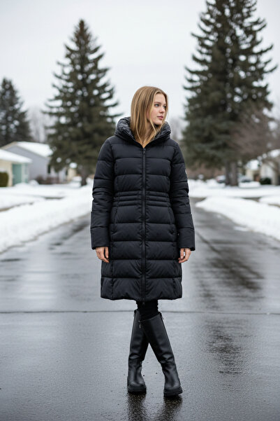 Esprit Women's long Puffer Jackets,Warm Winter autumn Jacket with Hood,Zipped...