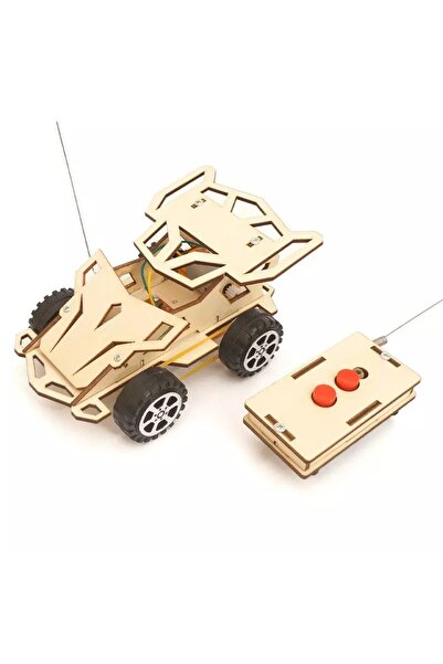TeTea Educational Toy Tetea, Wooden STEM Kit, four-wheeled car with wireless ...